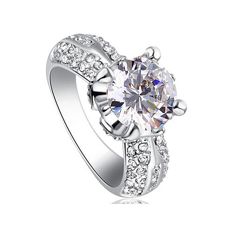 2 Carat Sparkling Round Cut Cubic Zirconia CZ Cubic Zirconia Ring XR201