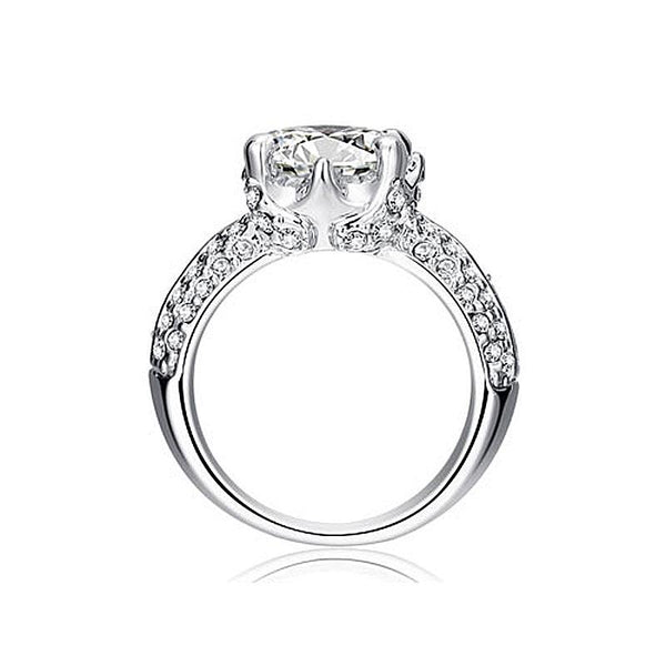 2 Carat Sparkling Round Cut Cubic Zirconia CZ Cubic Zirconia Ring XR201