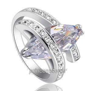 4 Carat Sparkling Marquise Cut Cubic Zirconia CZ Cubic Zirconia Ring XR205