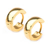 Load image into Gallery viewer, 9mm/4mm Inox Jewelry Gold Plated Huggies Earrings