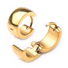 Load image into Gallery viewer, 9mm/6mm Inox Jewelry Gold Plated Huggies Earrings