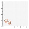 Load image into Gallery viewer, 9mm/6mm Inox Jewelry Rose Gold Plated Huggies Earrings