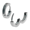Load image into Gallery viewer, Plain Steel Huggies Earrings