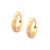 Load image into Gallery viewer, Gold Plated Plain Huggies Earrings