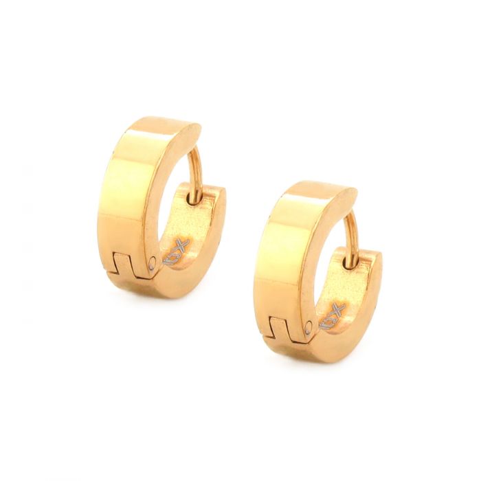 Huggies Plain Steel Earrings