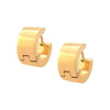 Load image into Gallery viewer, Plated Gold Huggies Plain Earrings