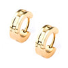 Load image into Gallery viewer, Stainless Steel Gold Plated Huggies Earrings