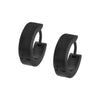 Load image into Gallery viewer, Plated Black 4mm Huggies Earrings