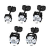 Load image into Gallery viewer, Stainless Steel and Black Plated with Hashtag CZ Round Cut Stud Earrings