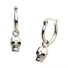 Load image into Gallery viewer, Stainless Steel Hoop with Skull Dangle Earrings