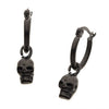 Load image into Gallery viewer, Stainless Steel Hoop with Skull Dangle Earrings