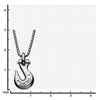 Load image into Gallery viewer, Matte Steel Clevis Grab Hook Pendant with Steel Bold Box Chain