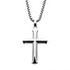 Load image into Gallery viewer, Stainless Steel Apostle Cross Pendant with Steel Bold Box Chain