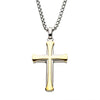 Load image into Gallery viewer, Stainless Steel Gold Plated Apostle Cross Pendant with Chain