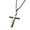 Load image into Gallery viewer, Stainless Steel Gold Plated Apostle Cross Pendant with Chain