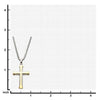 Load image into Gallery viewer, Stainless Steel Gold Plated Apostle Cross Pendant with Chain