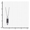 Load image into Gallery viewer, Stainless Steel and Carbon Graphite Bullet Pendant with 22 inch Chain