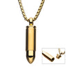 Load image into Gallery viewer, Stainless Steel &amp; Gold IP Memorial Bullet Pendant with Gold IP Chain