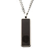 Load image into Gallery viewer, Carbon Fiber &amp; Steel Dog Tag Pendant with Steel Curb Chain