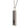 Load image into Gallery viewer, Carbon Fiber &amp; Steel Dog Tag Pendant with Steel Curb Chain