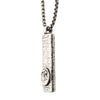 Load image into Gallery viewer, Stainless Steel Silver Plated Dog Tag Pendant with Eagle Head Inlay, with Steel Box Chain