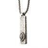 Load image into Gallery viewer, Stainless Steel Silver Plated Dog Tag Pendant with Lion Head Inlay, with Steel Box Chain