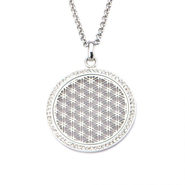 Clear CZ Gem Pendant with Chain