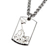 Load image into Gallery viewer, Stainless Steel Raising Flag Dog Tag Pendant with Chain