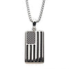 Load image into Gallery viewer, American Flag Stainless  Steel Enamel Pendant