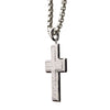 Load image into Gallery viewer, Matte Stainless Steel Short Cross Pendant with Steel Box Chain