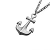 Load image into Gallery viewer, Stainless Steel Antiqued Finish Nautical Anchor Pendant