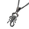 Load image into Gallery viewer, Antiqued Stainless Steel Scorpion Pendant with Black IP Chain