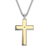 Load image into Gallery viewer, Gold Plated Lord&#39;s Prayer &amp; Spinner Cross Two Tone Pendant with Chain