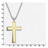 Load image into Gallery viewer, Gold Plated Lord&#39;s Prayer &amp; Spinner Cross Two Tone Pendant with Chain