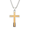 Load image into Gallery viewer, Stainless Steel Two Tone Cross Pendant with Chain