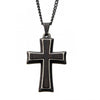 Load image into Gallery viewer, Stainless Steel with Antiqued Finish Cross Pendant with Chain