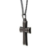 Load image into Gallery viewer, Stainless Steel with Antiqued Finish Cross Pendant with Chain