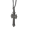 Load image into Gallery viewer, Stainless Steel with Antiqued Finished Gothic Cross Pendant with Chain