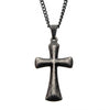 Load image into Gallery viewer, Stainless Steel with Antiqued Finish Plain Cross Pendant with Chain