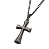 Load image into Gallery viewer, Stainless Steel with Antiqued Finish Plain Cross Pendant with Chain