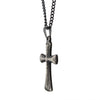 Load image into Gallery viewer, Stainless Steel with Antiqued Finish Plain Cross Pendant with Chain