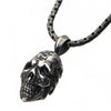 Load image into Gallery viewer, Stainless Steel Antique Silver Skull Head Pendant with Chain