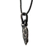 Load image into Gallery viewer, Gun Metal with Antiqued Finish Hammered Arrowhead Pendant with Chain