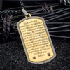 Load image into Gallery viewer, Two Tone w/ Lord&#39;s Prayer &amp; CNC Black CZ Gem Dog Tag Pendant with Chain