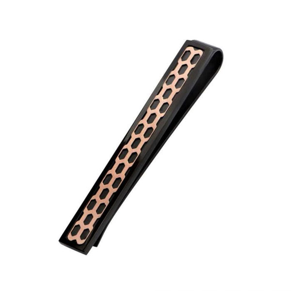 Black IP & Rose Gold IP Car Grille Tie Bar