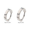 Load image into Gallery viewer, Titanium with Plain Design 2.5mm Thick Huggie Earrings